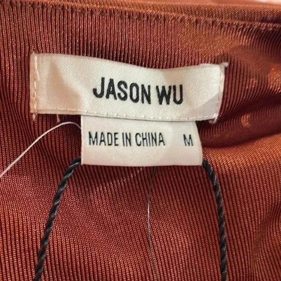 NWT Jason Wu burnt orange jumpsuit sz  M - Picture 6 of 11